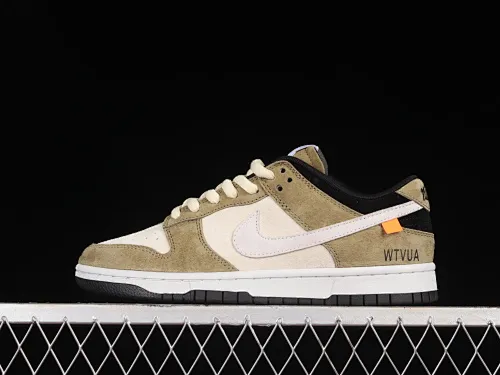 All categories Nk SB Dunk Series Nk SB Dunk Low High-end customized low-top sneakers WTVUA x Nk SB Dunk Low joint military green Dunk series low-top casual sports skateboard shoes WT1233-028